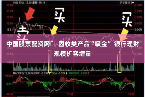 中国股票配资网	 固收类产品“吸金” 银行理财规模扩容增量